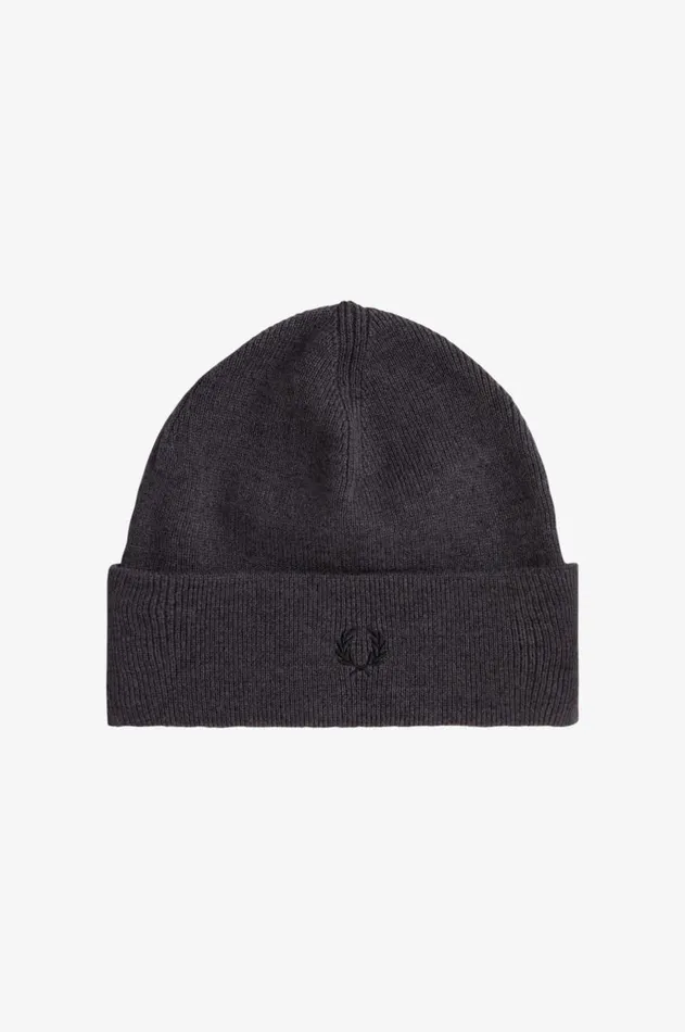 MenWomen Other Accessories Fred Perry Classic Beanie Dark Grey Marl