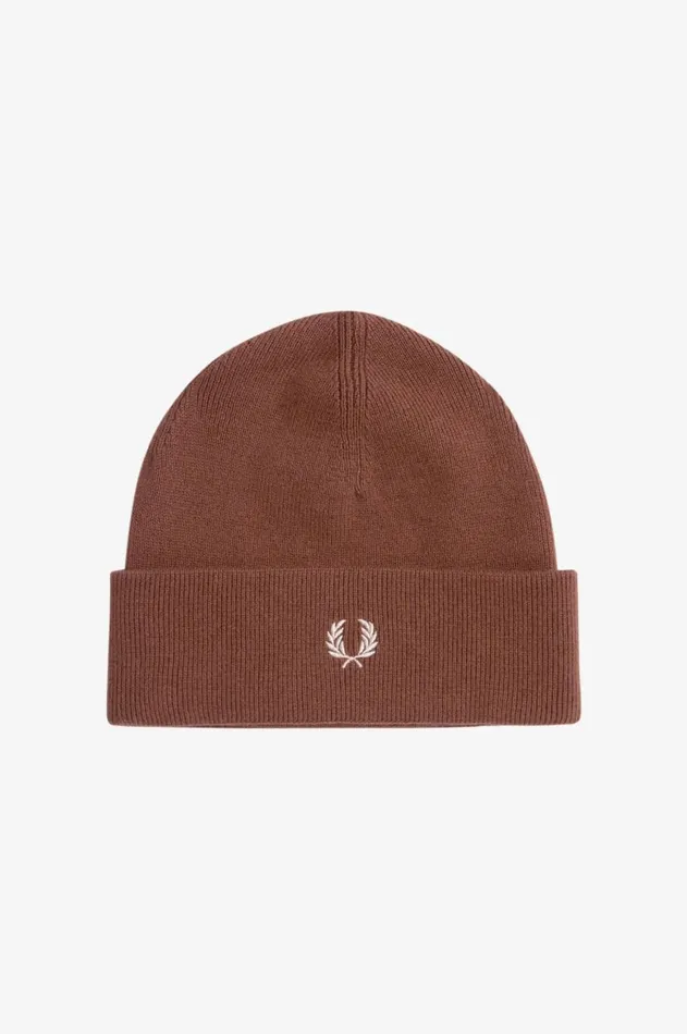 MenWomen Other Accessories Fred Perry Classic Beanie Whisky Brownporridge Marl
