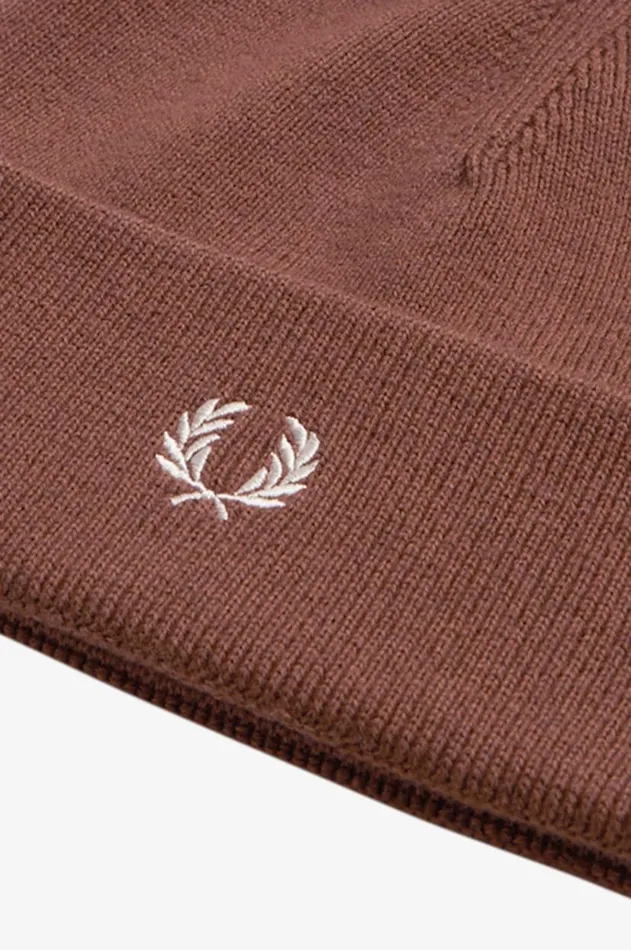 MenWomen Other Accessories Fred Perry Classic Beanie Whisky Brownporridge Marl