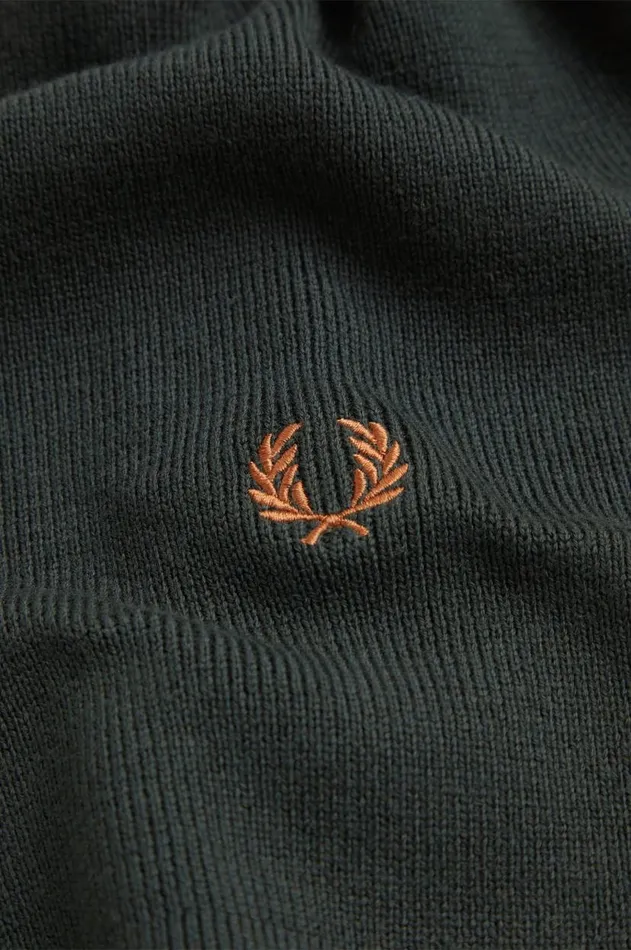 MenWomen Other Accessories Fred Perry Classic Merino Wool Scarf Night Greenmarmalade