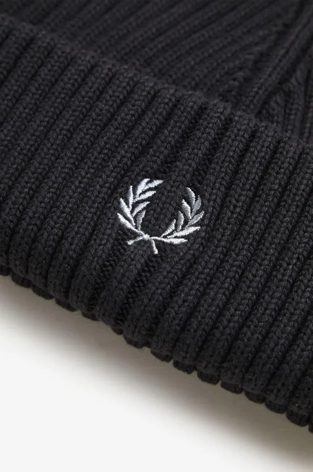 MenWomen Other Accessories Fred Perry Cotton Rib Beanie Anchor Grey