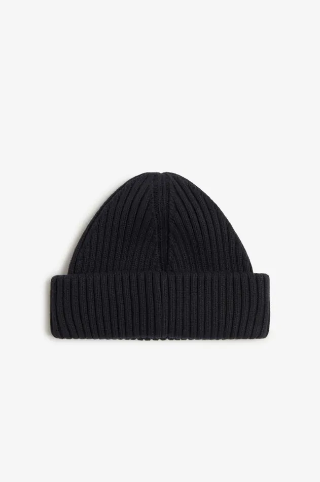 MenWomen Other Accessories Fred Perry Cotton Rib Beanie Black