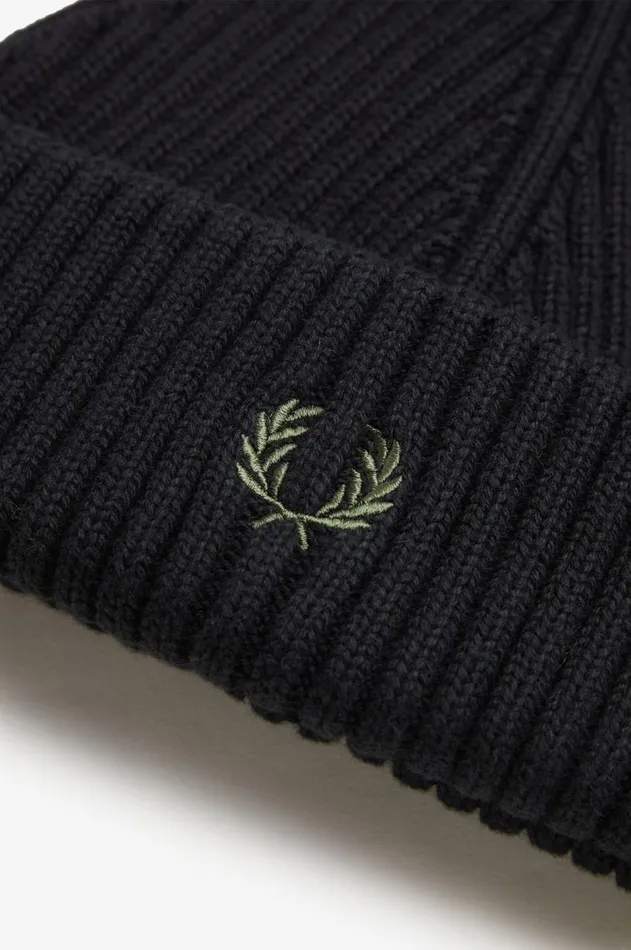 MenWomen Other Accessories Fred Perry Cotton Rib Beanie Black