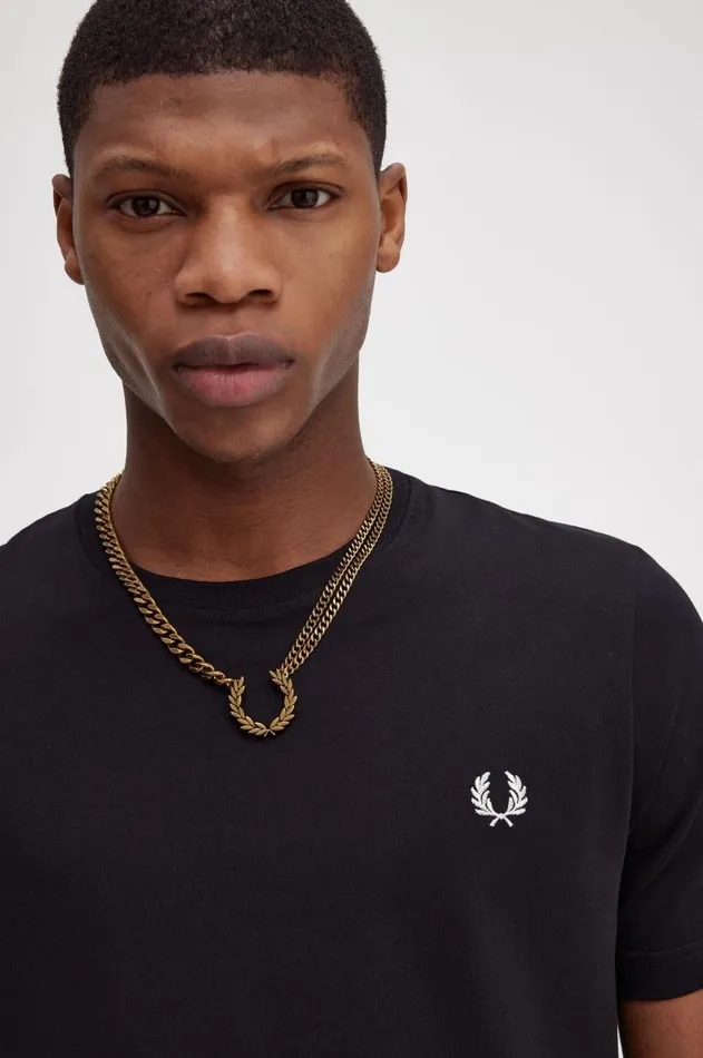 MenWomen Other Accessories Fred Perry Double Chain Laurel Wreath Necklace Gold