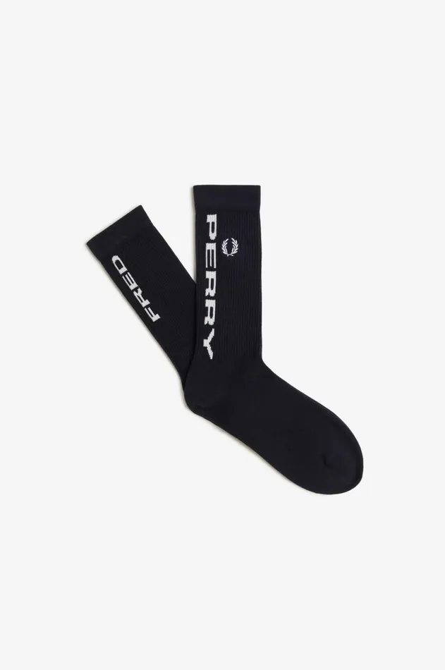 MenWomen Other Accessories Fred Perry Jacquard Sock Black