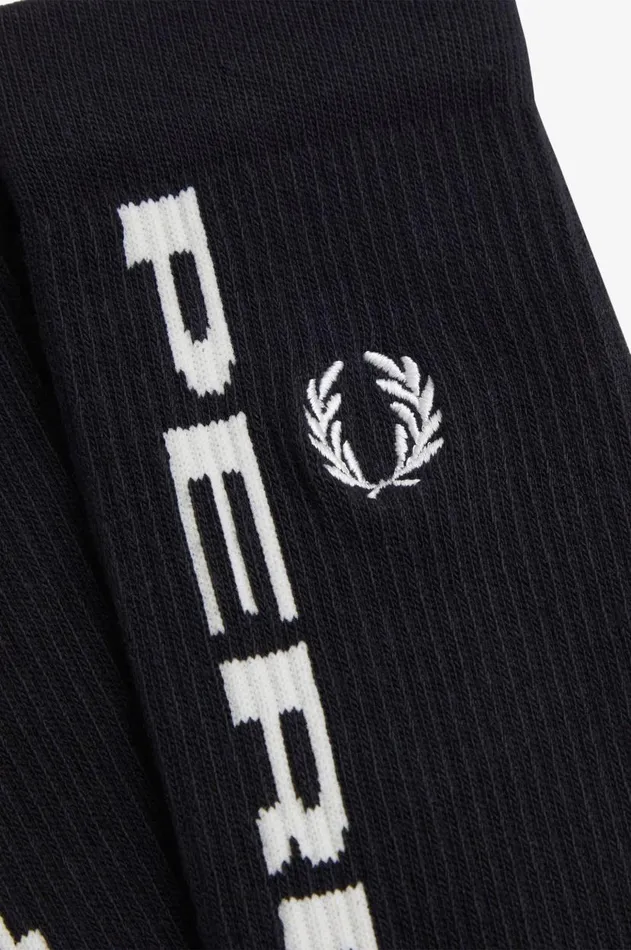 MenWomen Other Accessories Fred Perry Jacquard Sock Black