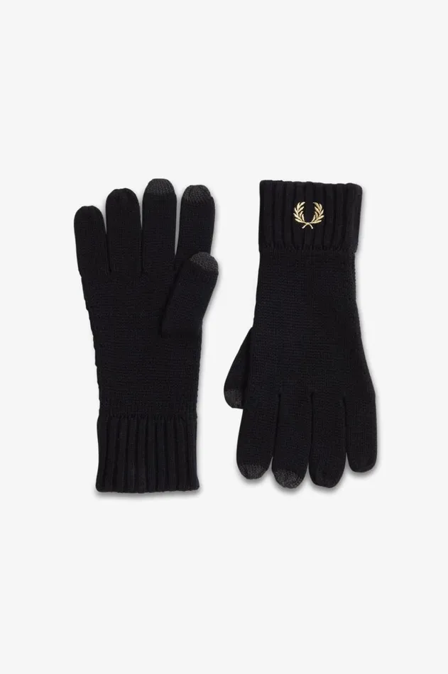 MenWomen Other Accessories Fred Perry Laurel Wreath Gloves Black