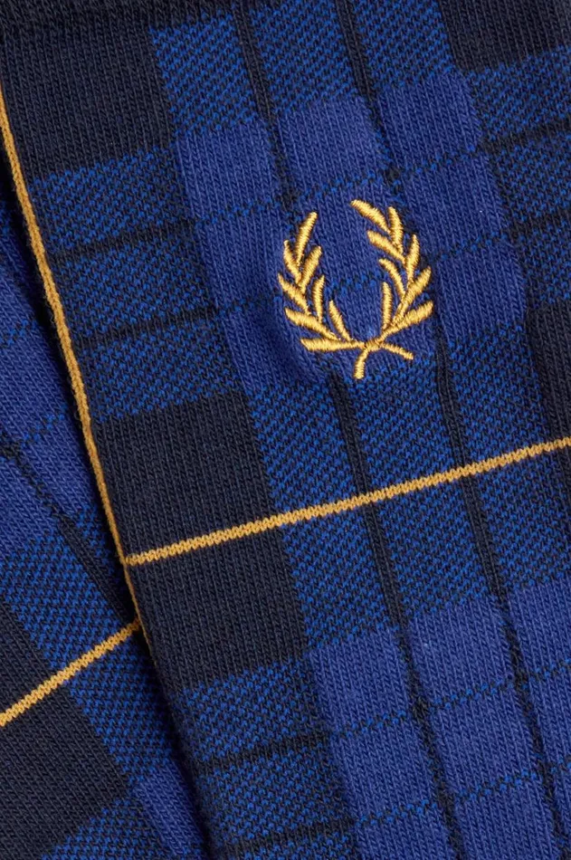 MenWomen Other Accessories Fred Perry Tartan Sock Navy