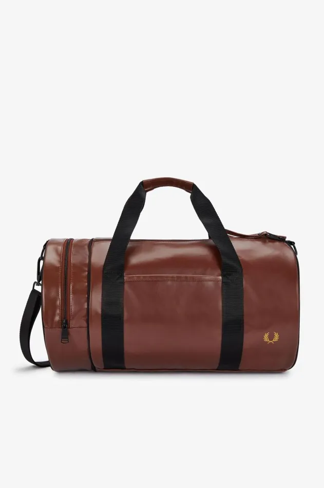 MenWomen Other Accessories Fred Perry Tonal Barrel Bag Whisky Brown