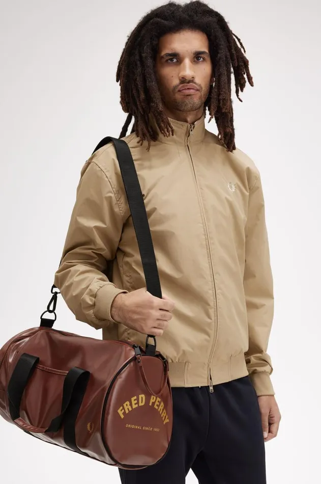 MenWomen Other Accessories Fred Perry Tonal Barrel Bag Whisky Brown