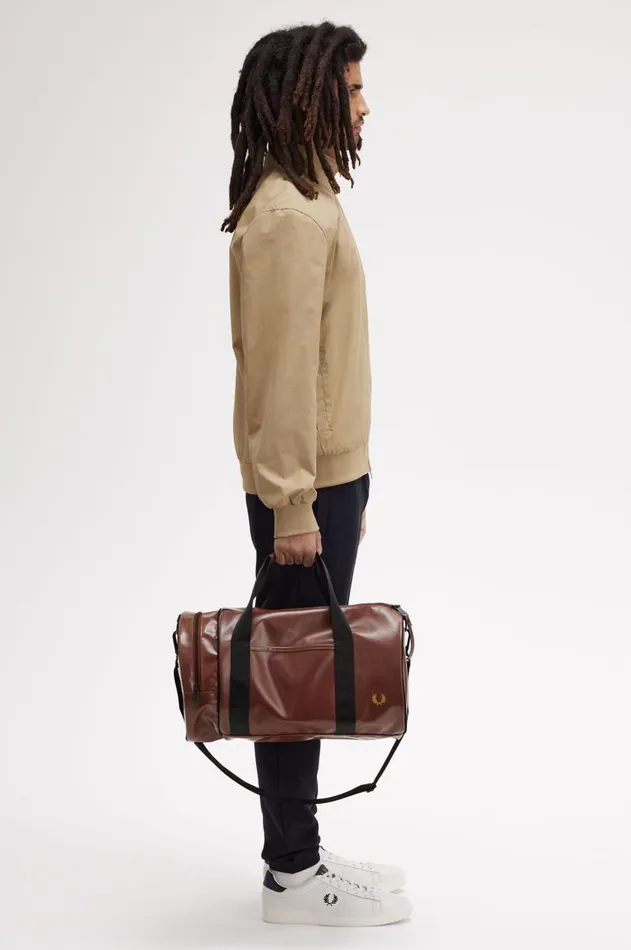 MenWomen Other Accessories Fred Perry Tonal Barrel Bag Whisky Brown