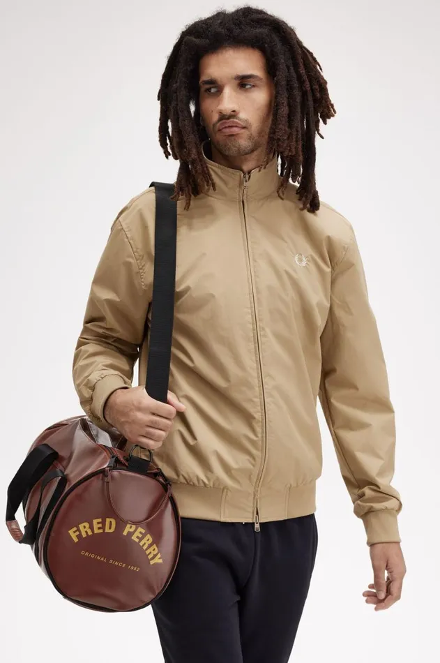 MenWomen Other Accessories Fred Perry Tonal Barrel Bag Whisky Brown