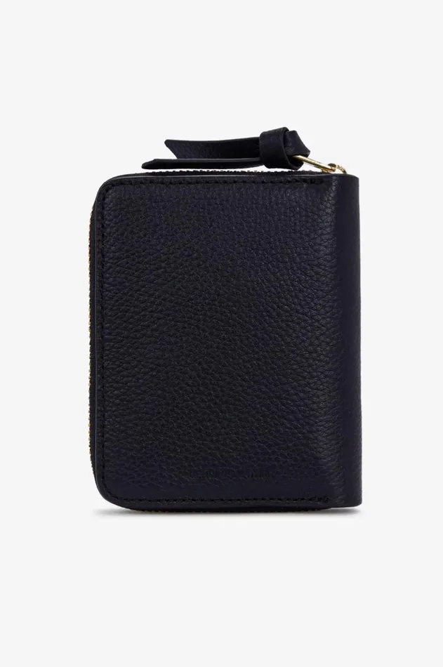 MenWomen Other Accessories Fred Perry Tumbled Ziparound Wallet Black