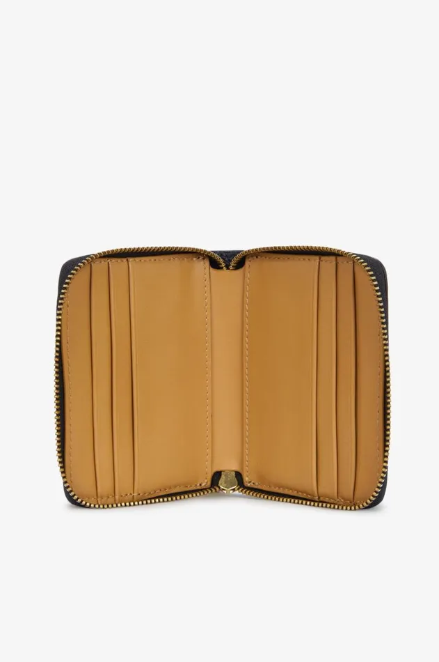 MenWomen Other Accessories Fred Perry Tumbled Ziparound Wallet Black