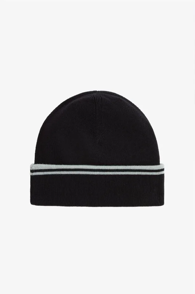 MenWomen Other Accessories Fred Perry Twin Tipped Beanie Navysilver Bluesilver Blue