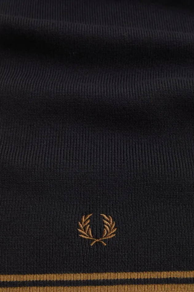 MenWomen Other Accessories Fred Perry Twin Tipped Scarf Blackshaded Stone
