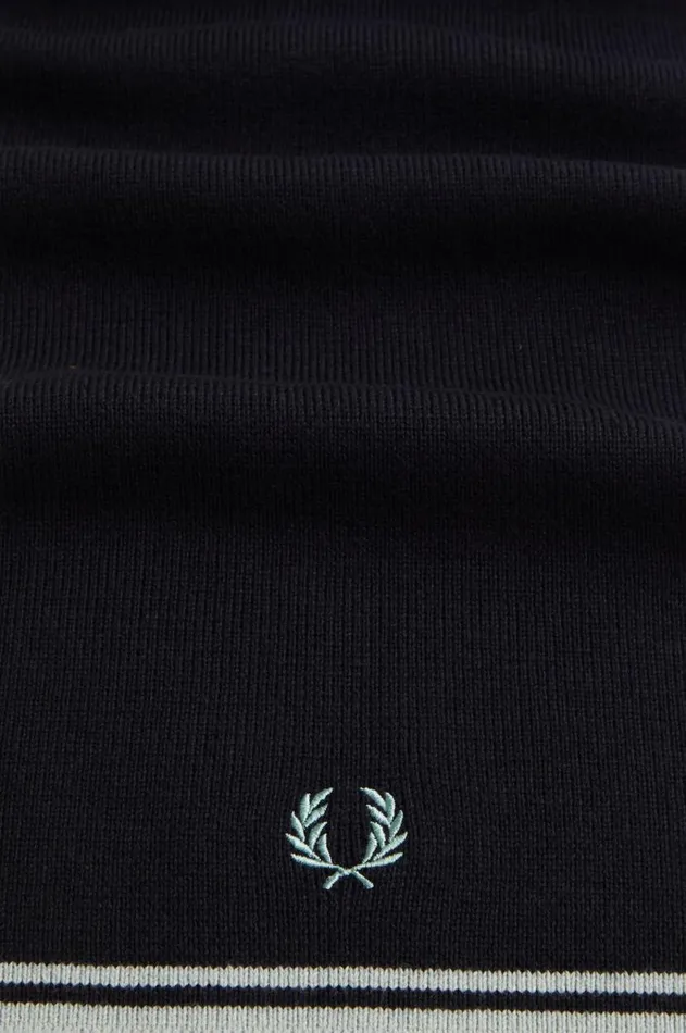 MenWomen Other Accessories Fred Perry Twin Tipped Scarf Navysilver Bluesilver Blue