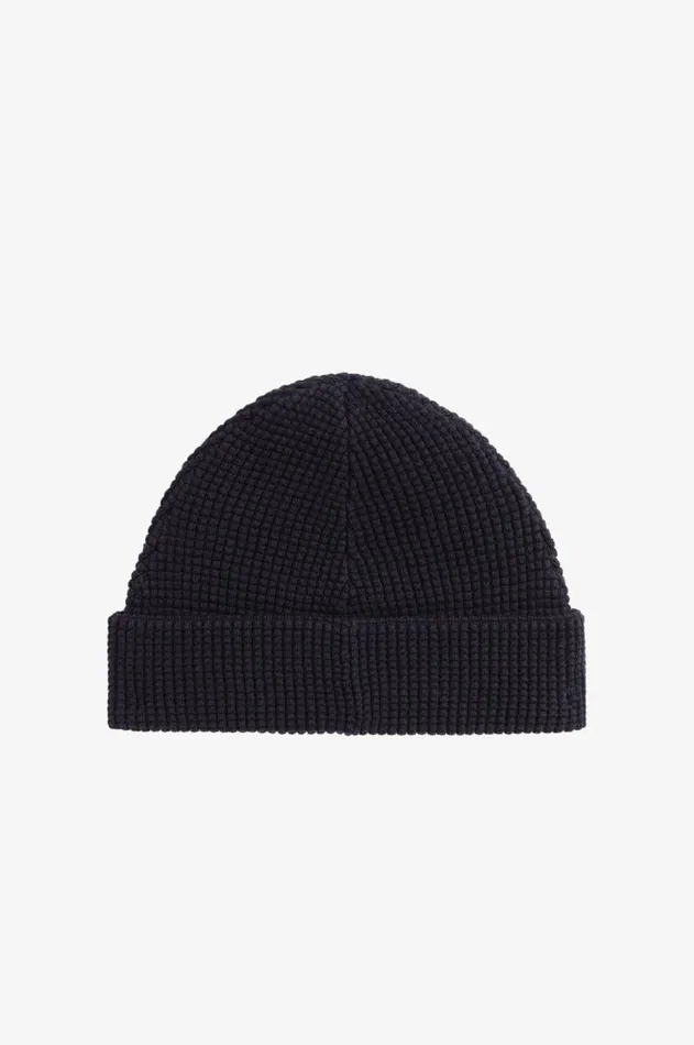 MenWomen Other Accessories Fred Perry Waffle Knit Beanie Black