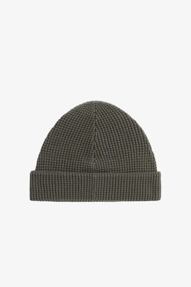 MenWomen Other Accessories Fred Perry Waffle Knit Beanie Field Green