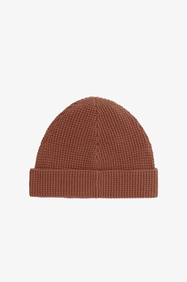 MenWomen Other Accessories Fred Perry Waffle Knit Beanie Whisky Brown