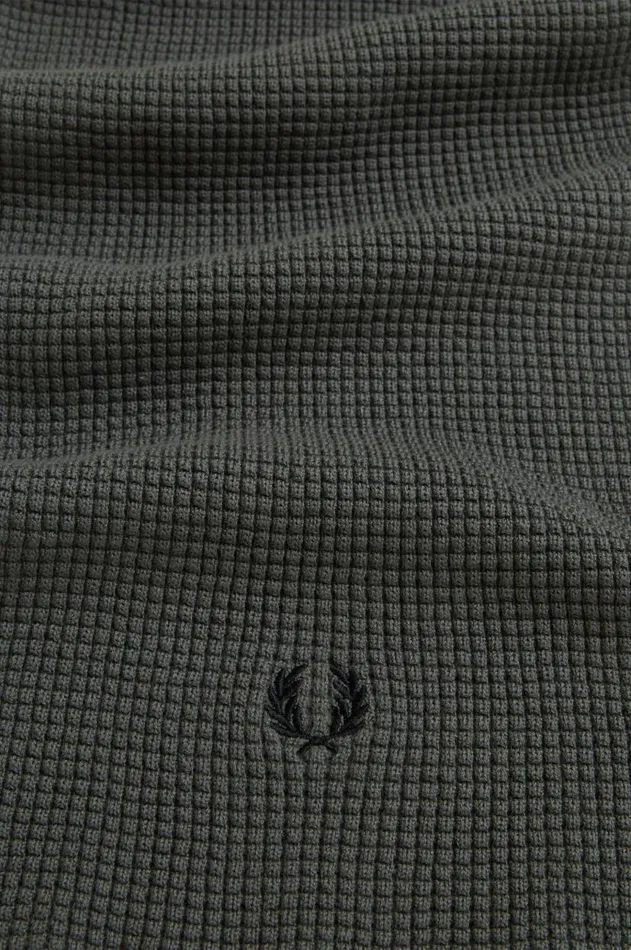 MenWomen Other Accessories Fred Perry Waffle Knit Scarf Field Green