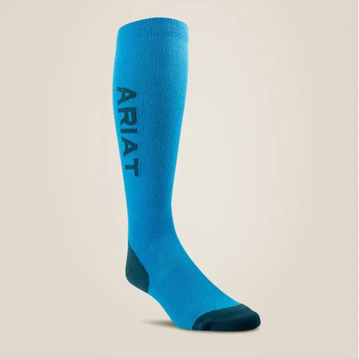 MenWomen Socks Ariat AriatTEK Performance Socks Hawaiian Surfreflecting Pond