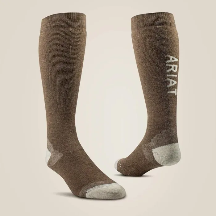 MenWomen Socks Ariat Country Performance Merino Socks Earth