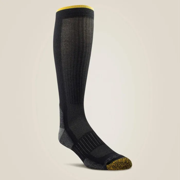 MenWomen Socks Ariat High Performance Mid Calf Tek Work Sock 2 Pair Pack Black MenWomen Socks Ariat High Performance Mid Calf Tek Work Sock 2 Pair Pack Black