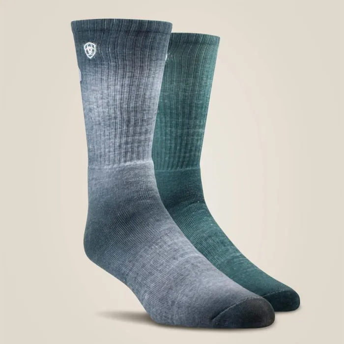 MenWomen Socks Ariat Incognito Graphic Crew Work Sock 2 Pair Multi Color Pack Greygreen MenWomen Socks Ariat Incognito Graphic Crew Work Sock 2 Pair Multi Color Pack Greygreen