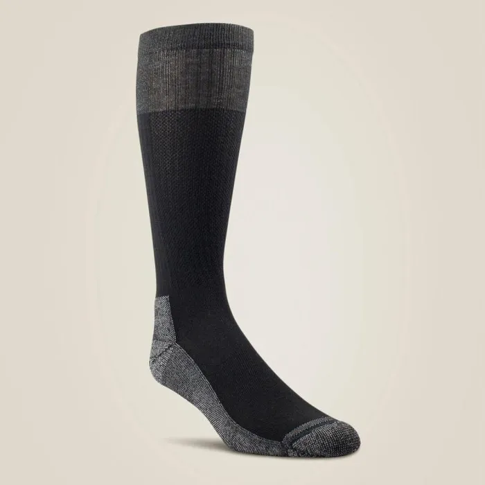 MenWomen Socks Ariat VentTEK Over The Calf Western Boot Sock 2 Pair Pack Black MenWomen Socks Ariat VentTEK Over The Calf Western Boot Sock 2 Pair Pack Black