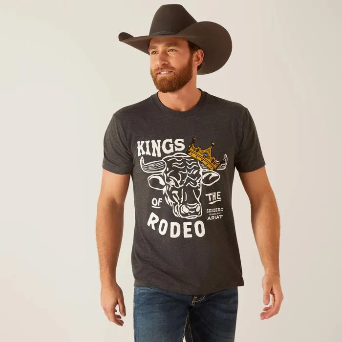MenWomen TShirts and Polos Ariat Sendero King Cow TShirt Charcoal Heather MenWomen TShirts and Polos Ariat Sendero King Cow TShirt Charcoal Heather