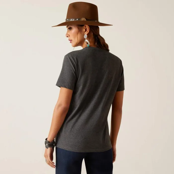 MenWomen TShirts and Polos Ariat Sendero King Cow TShirt Charcoal Heather MenWomen TShirts and Polos Ariat Sendero King Cow TShirt Charcoal Heather