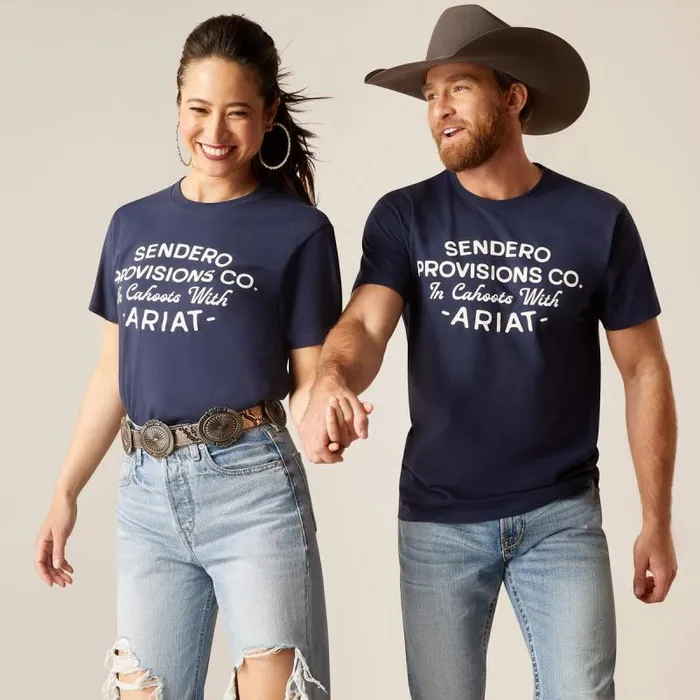 MenWomen TShirts and Polos Ariat Sendero Provisions TShirt Navy