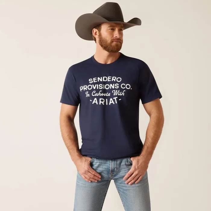 MenWomen TShirts and Polos Ariat Sendero Provisions TShirt Navy MenWomen TShirts and Polos Ariat Sendero Provisions TShirt Navy