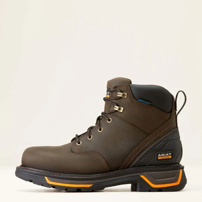 Men Work Boots Ariat Big Rig 6034 Waterproof Work Boot Iron Coffee Men Work Boots Ariat Big Rig 6034 Waterproof Work Boot Iron Coffee