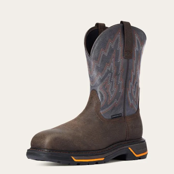 Men Work Boots Ariat Big Rig Composite Toe Work Boot Iron Coffee