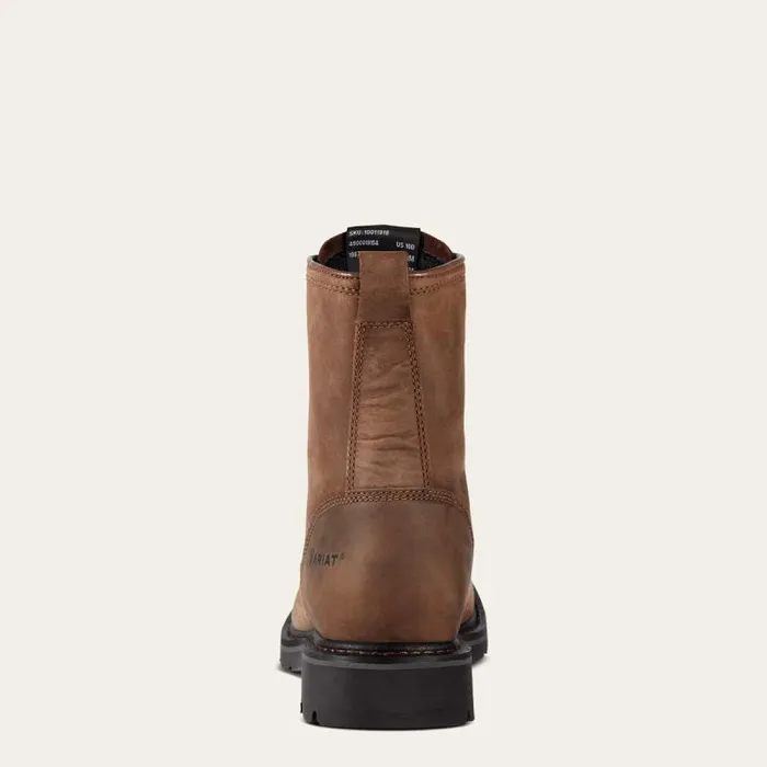 Men Work Boots Ariat Cascade 8034 Wide Square Toe Steel Toe Work Boot Alamo Brown