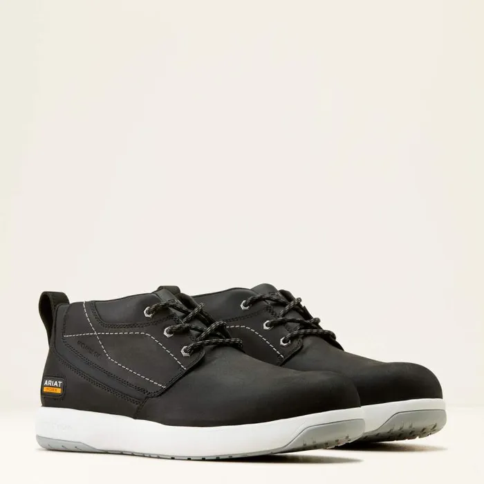 Men Work Boots Ariat Conveyer Composite Toe Work Shoe Black Men Work Boots Ariat Conveyer Composite Toe Work Shoe Black