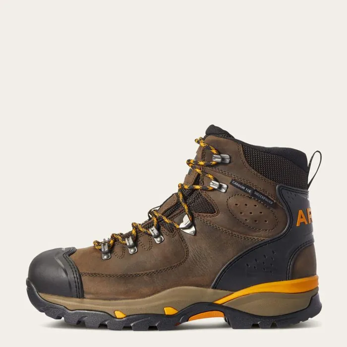 Men Work Boots Ariat Endeavor 6034 Waterproof Carbon Toe Work Boot Chocolate Brown Men Work Boots Ariat Endeavor 6034 Waterproof Carbon Toe Work Boot Chocolate Brown