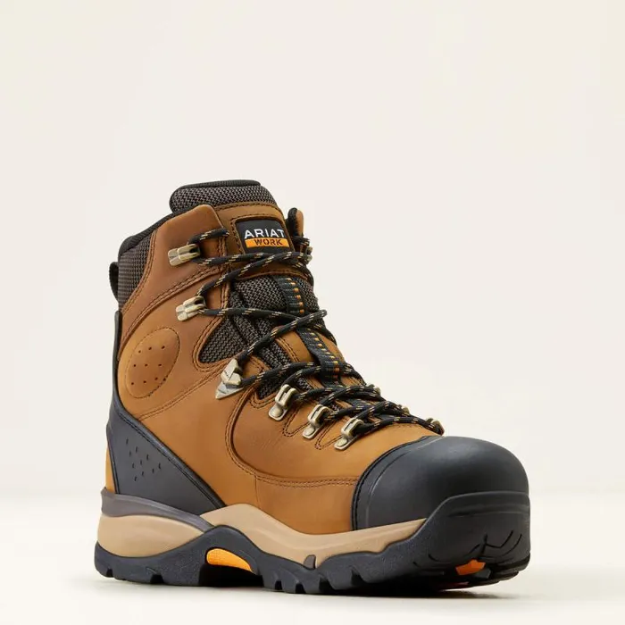 Men Work Boots Ariat Endeavor 6034 Waterproof Carbon Toe Work Boot Dusted Brown Men Work Boots Ariat Endeavor 6034 Waterproof Carbon Toe Work Boot Dusted Brown