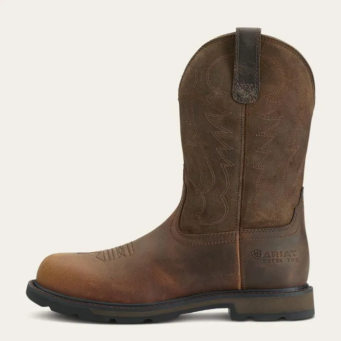 Men Work Boots Ariat Groundbreaker Steel Toe Work Boot Brown Men Work Boots Ariat Groundbreaker Steel Toe Work Boot Brown