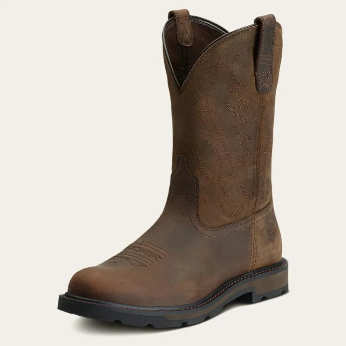 Men Work Boots Ariat Groundbreaker Work Boot Brown