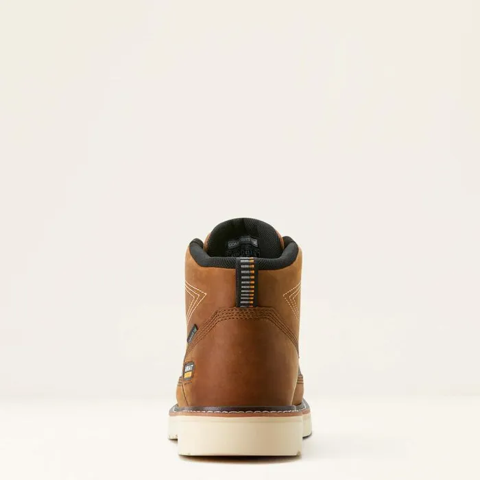 Men Work Boots Ariat Rebar Lift Chukka Composite Toe Work Boot Distressed Brownsharkskin Print