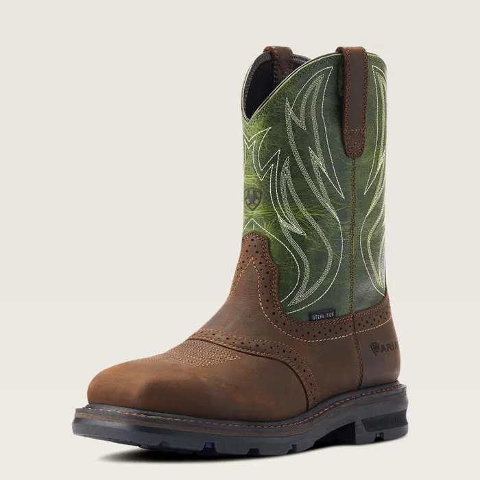 Men Work Boots Ariat Sierra Shock Shield Steel Toe Work Boot Dark Brown