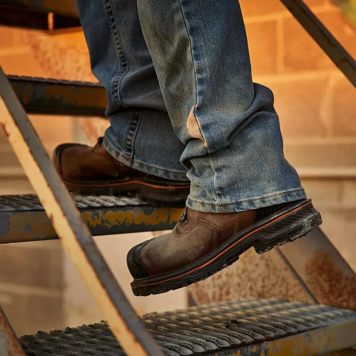 Men Work Boots Ariat Stump Jumper 6034 Waterproof Composite Toe Work Boot Dark Hickory Men Work Boots Ariat Stump Jumper 6034 Waterproof Composite Toe Work Boot Dark Hickory