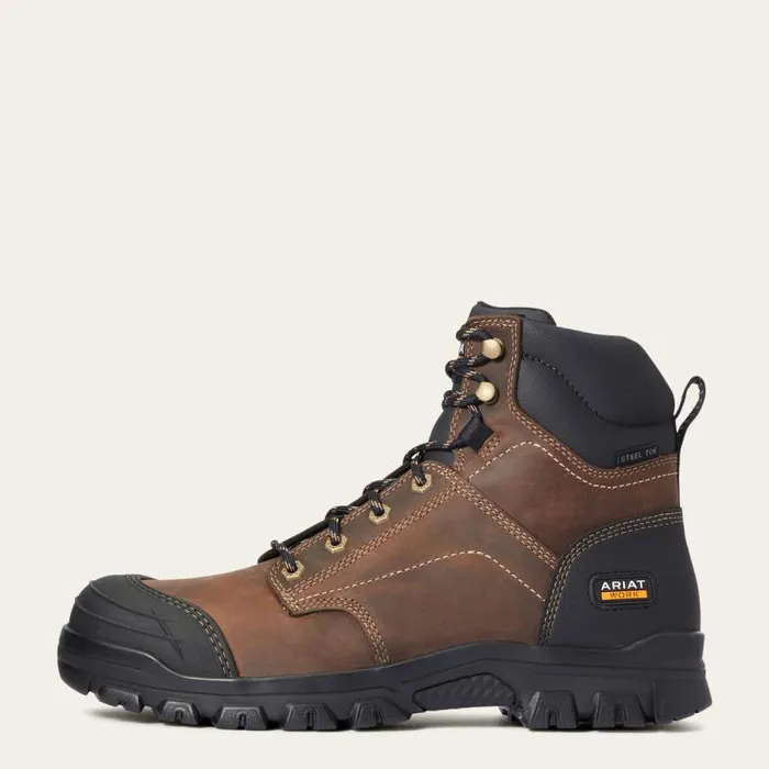 Men Work Boots Ariat Treadfast 6034 Steel Toe Work Boot Distressed Brown Men Work Boots Ariat Treadfast 6034 Steel Toe Work Boot Distressed Brown