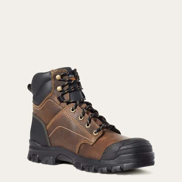 Men Work Boots Ariat Treadfast 6034 Steel Toe Work Boot Distressed Brown Men Work Boots Ariat Treadfast 6034 Steel Toe Work Boot Distressed Brown