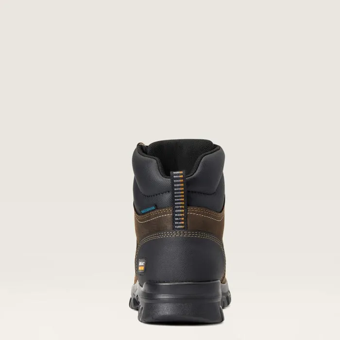 Men Work Boots Ariat Treadfast 6034 Waterproof Work Boot Dark Brown Men Work Boots Ariat Treadfast 6034 Waterproof Work Boot Dark Brown