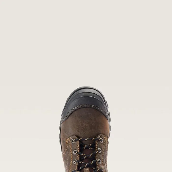 Men Work Boots Ariat Treadfast 8034 Waterproof Steel Toe Work Boot Dark Brown Men Work Boots Ariat Treadfast 8034 Waterproof Steel Toe Work Boot Dark Brown