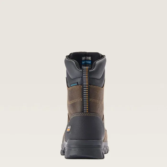 Men Work Boots Ariat Treadfast 8034 Waterproof Steel Toe Work Boot Dark Brown Men Work Boots Ariat Treadfast 8034 Waterproof Steel Toe Work Boot Dark Brown